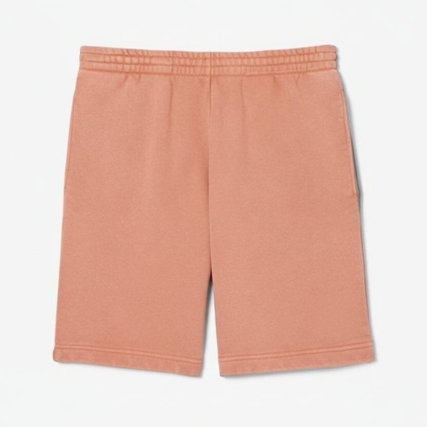 Cotton-Fleece Shorts with Washed Effect