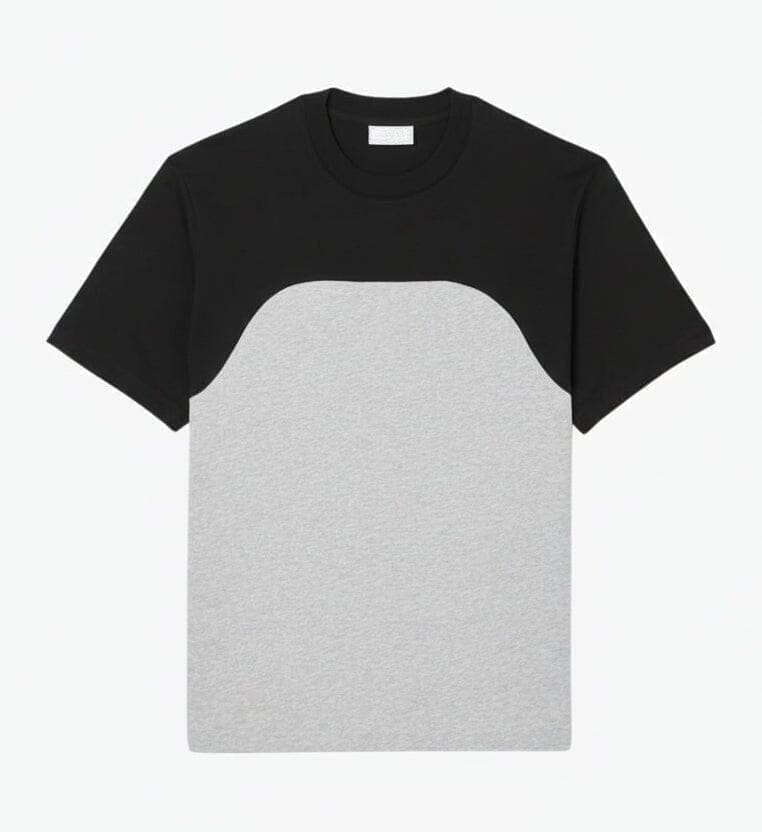 Cotton-Jersey T-SHIRT with Colour-Block Design