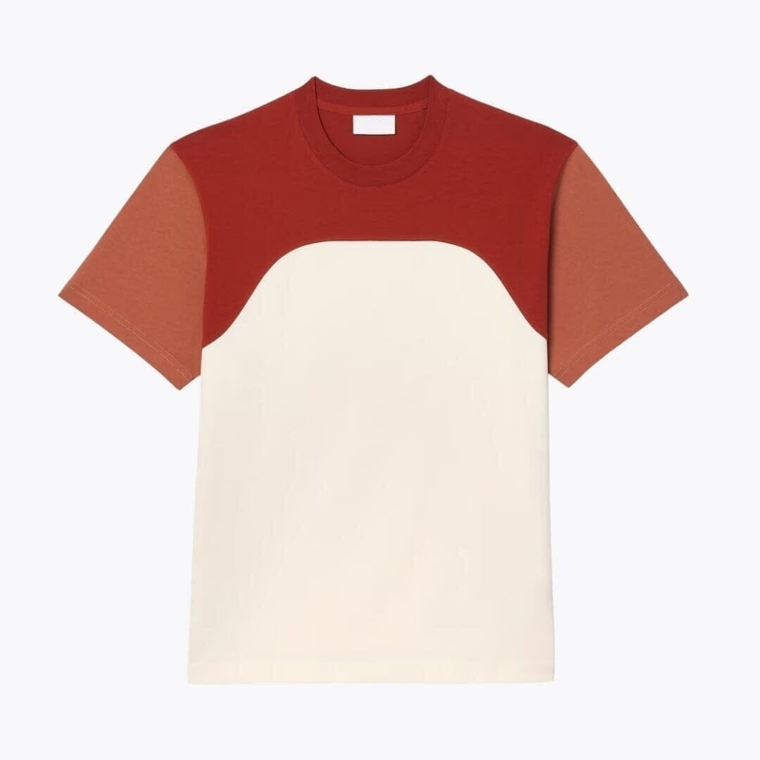 Cotton-Jersey T-SHIRT with Colour-Block Design