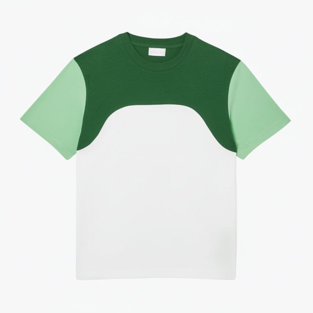 Cotton-Jersey T-SHIRT with Colour-Block Design