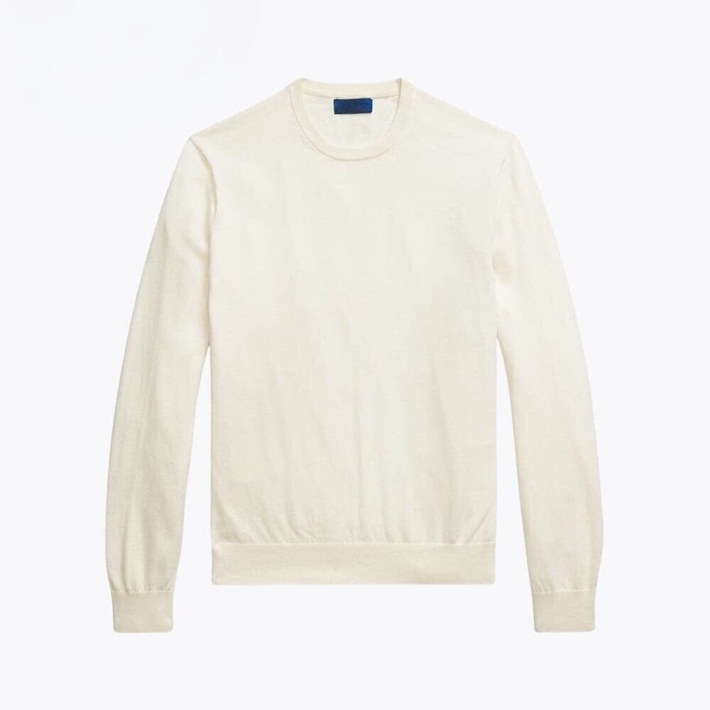 Cotton-Cashmere Crew Neck Sweater
