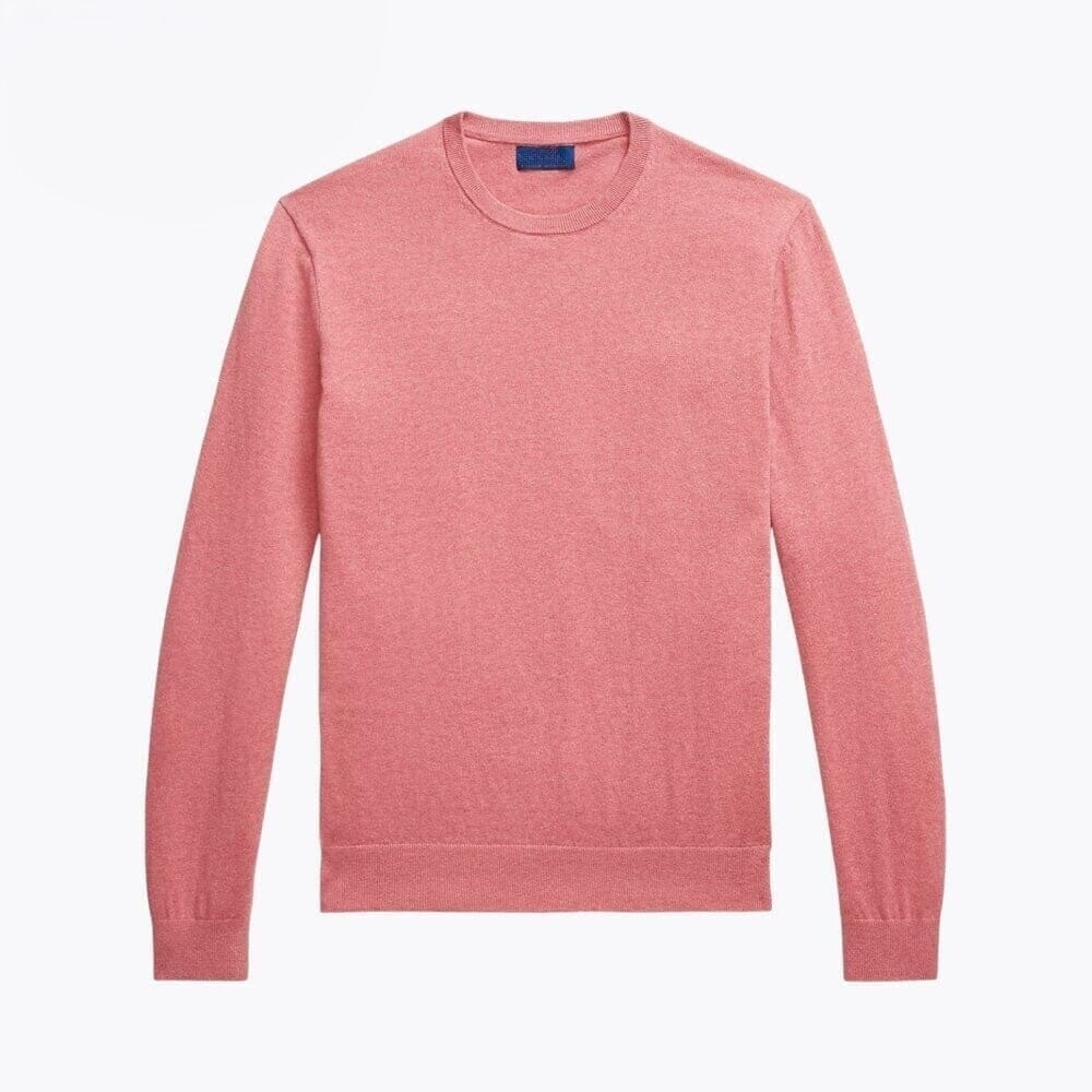 Cotton-Cashmere Crew Neck Sweater