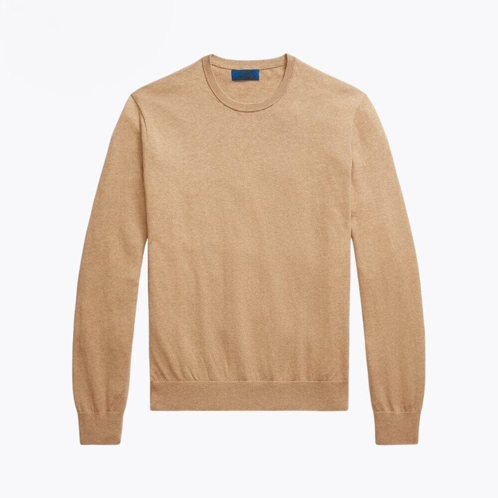 Cotton-Cashmere Crew Neck Sweater