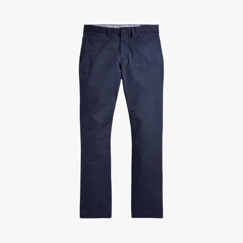 Bedford Chino-Trousers in Washed Cotton-Stretch
