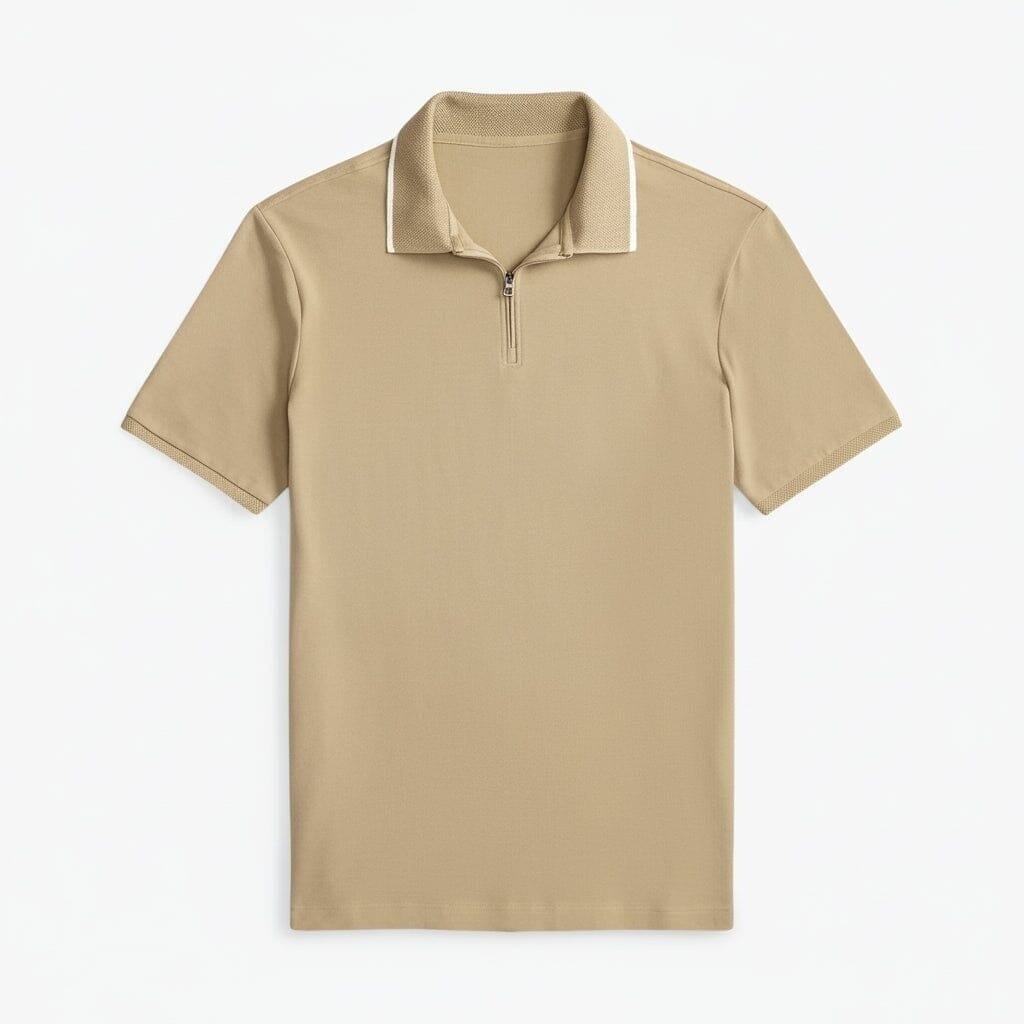 Classic Fit Stretch Mesh Polo Shirt