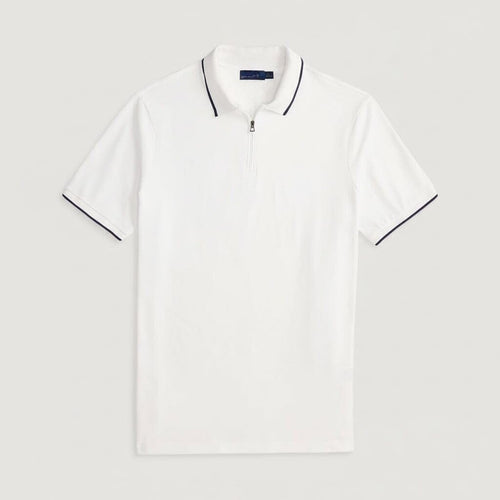 Classic Fit Stretch Mesh Polo Shirt