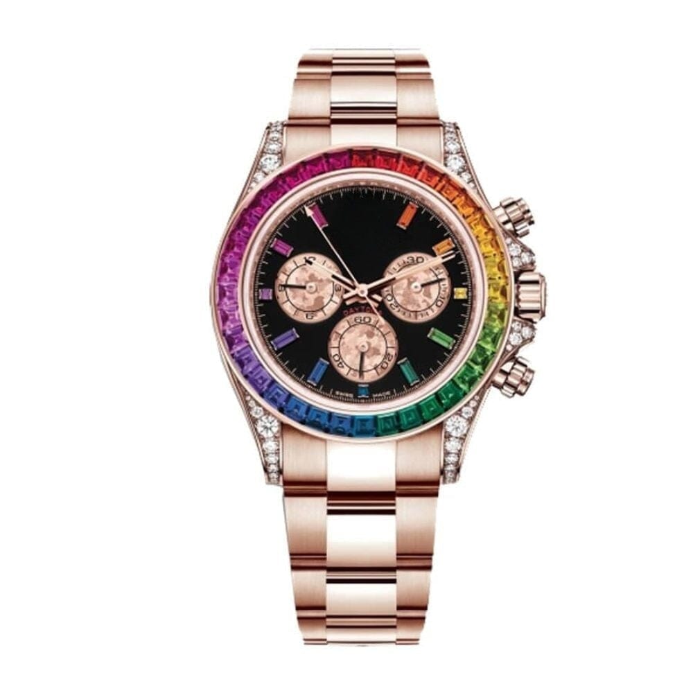 Cosmograph Daytona 116595 RBOW-0001 - Regenbogen Rose Gold Luxury Watch