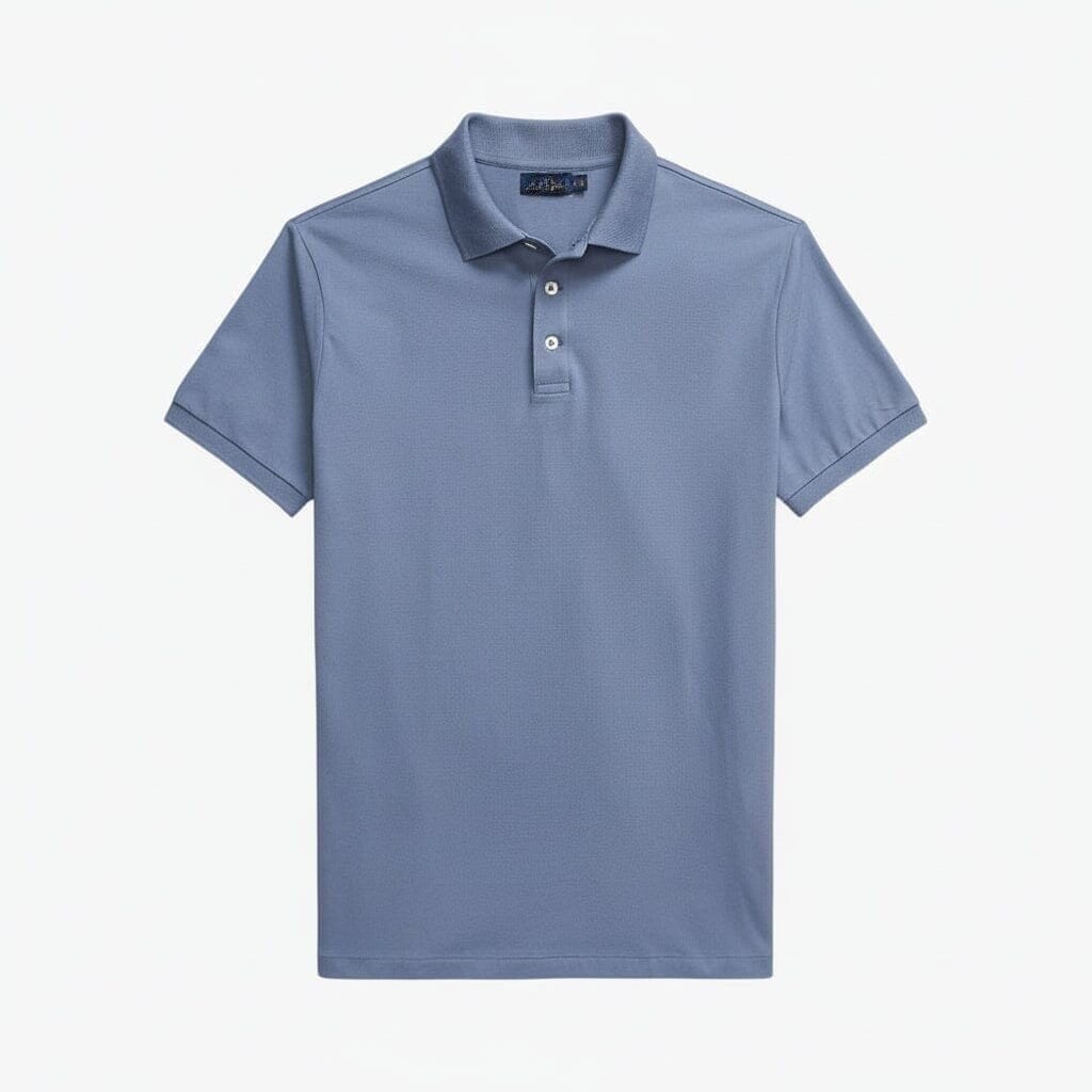 Custom Slim Fit Stretch Mesh Polo-Shirt