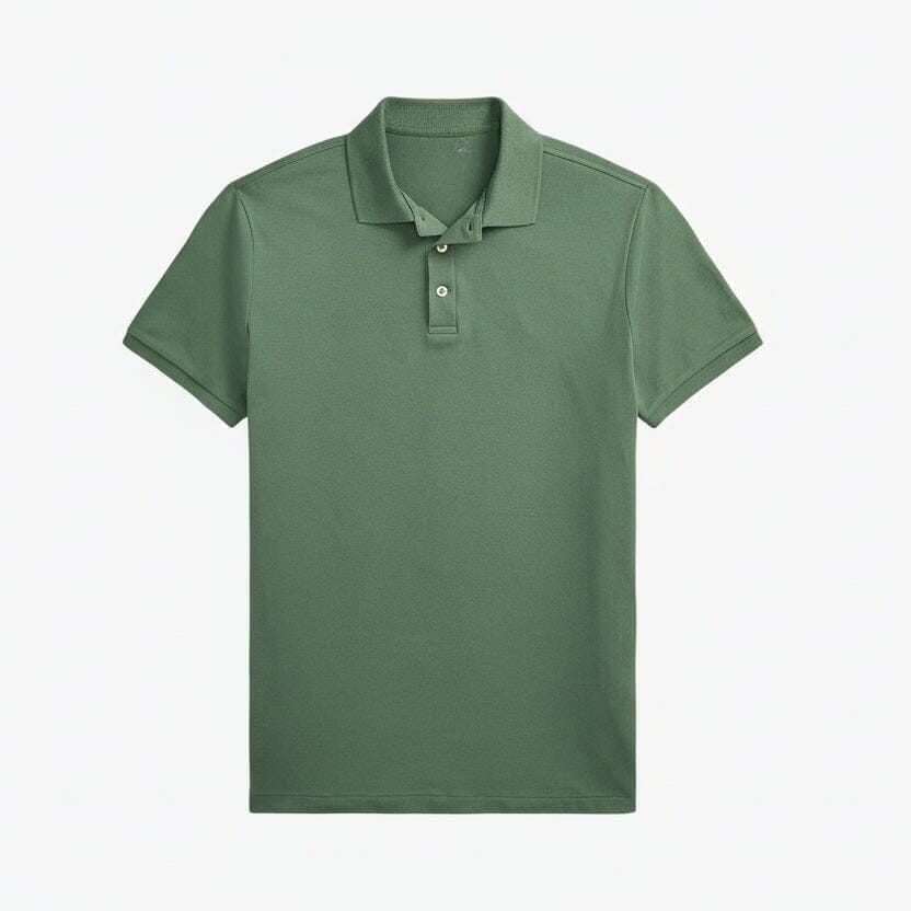 Custom Slim Fit Stretch Mesh Polo-Shirt