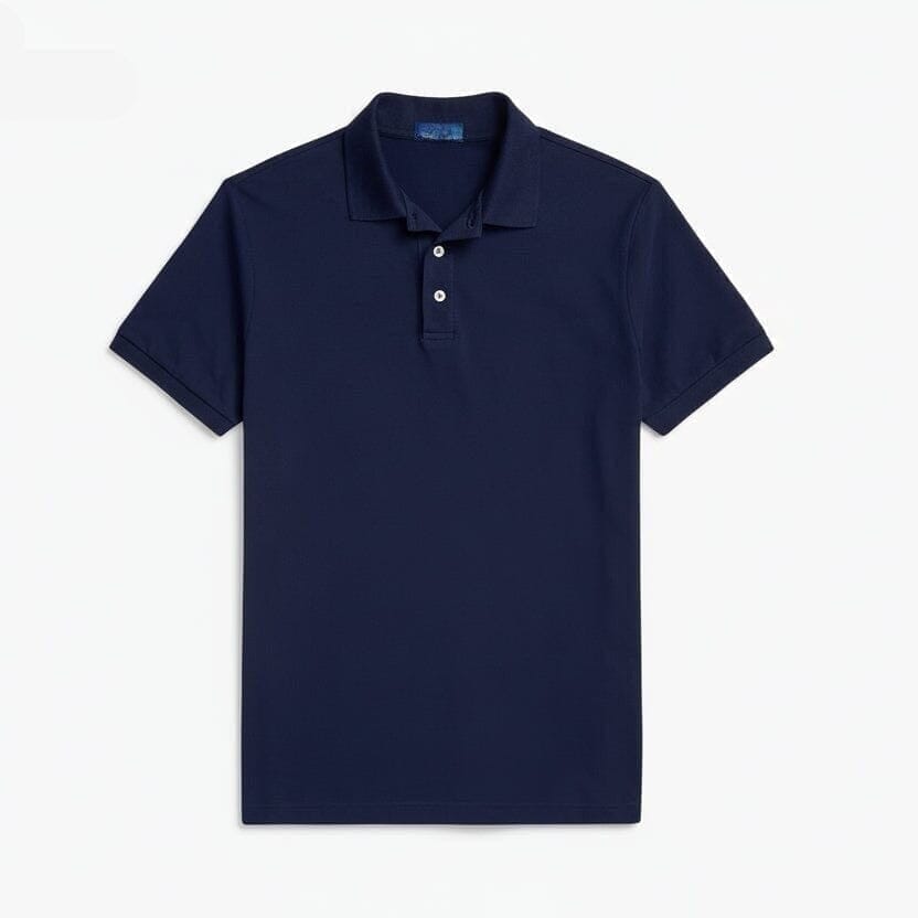 Custom Slim Fit Stretch Mesh Polo-Shirt