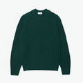 Thick Sweater in Combed Wool with Crew Neck