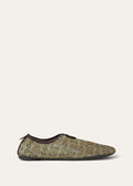 Flacher Slipper Floaty Women's - Light Olive/burnt Orange