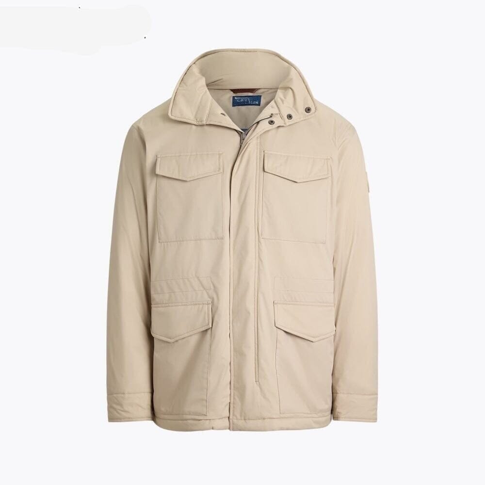 Gabardine Hooded-Field Jacket