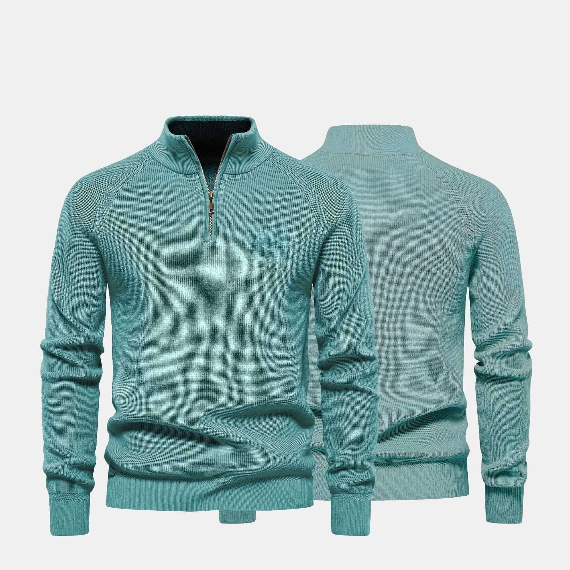 Gerippter Zip-Sweater Premium