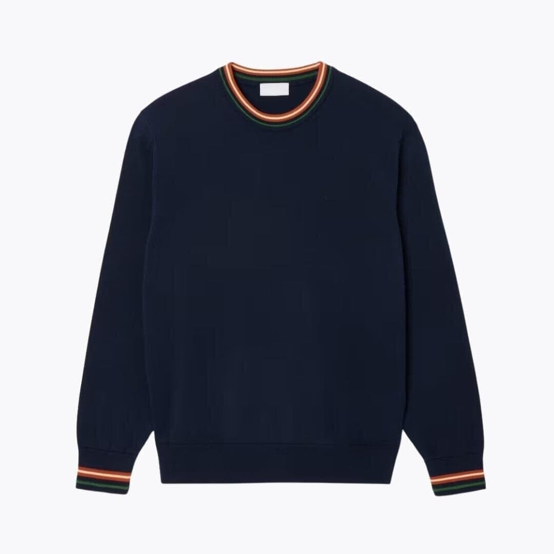 Striped Cotton-Jersey Sweater