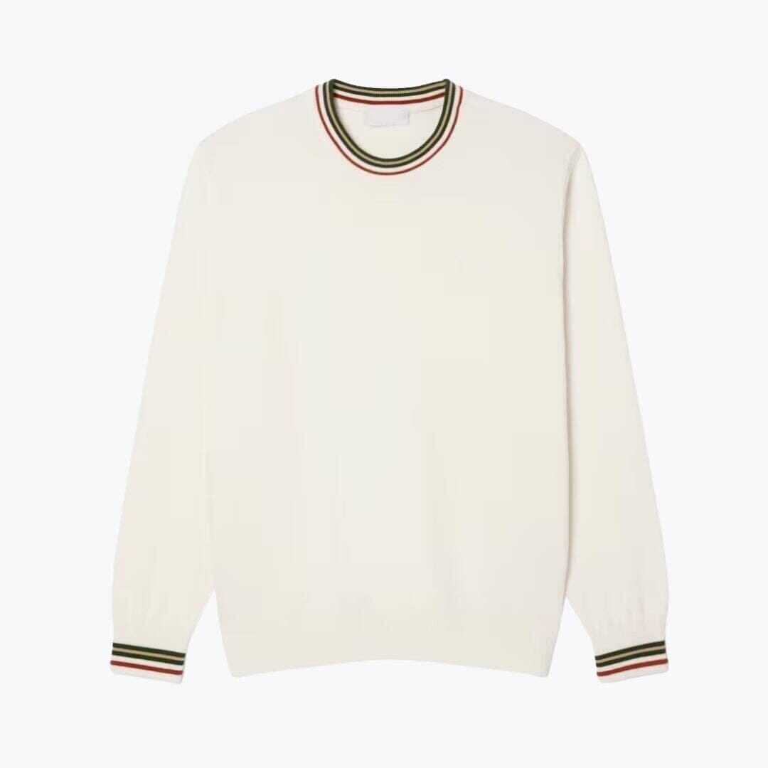 Striped Cotton-Jersey Sweater