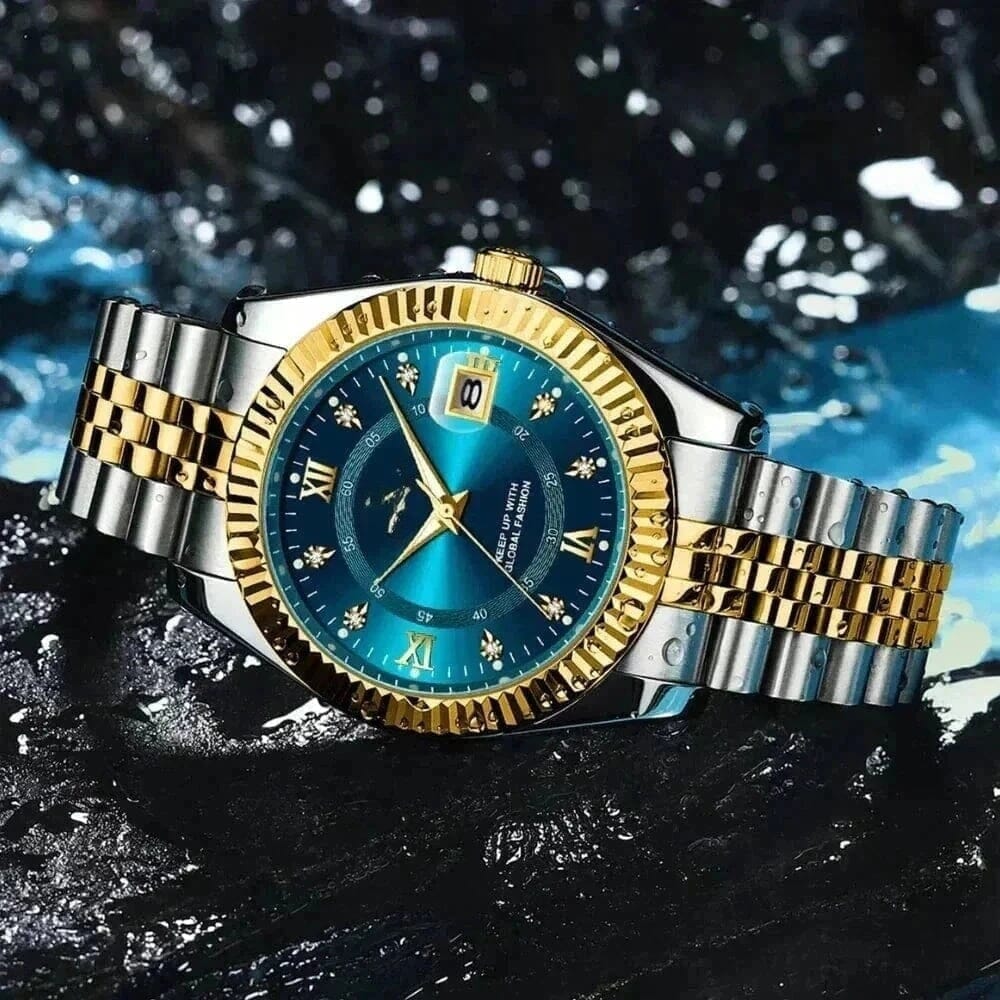 Goldenstar 40mm Men's Watch - Waterproof - Stainless Steel