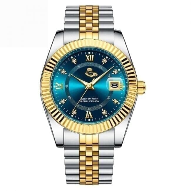 Goldenstar 40mm Men's Watch - Waterproof - Stainless Steel