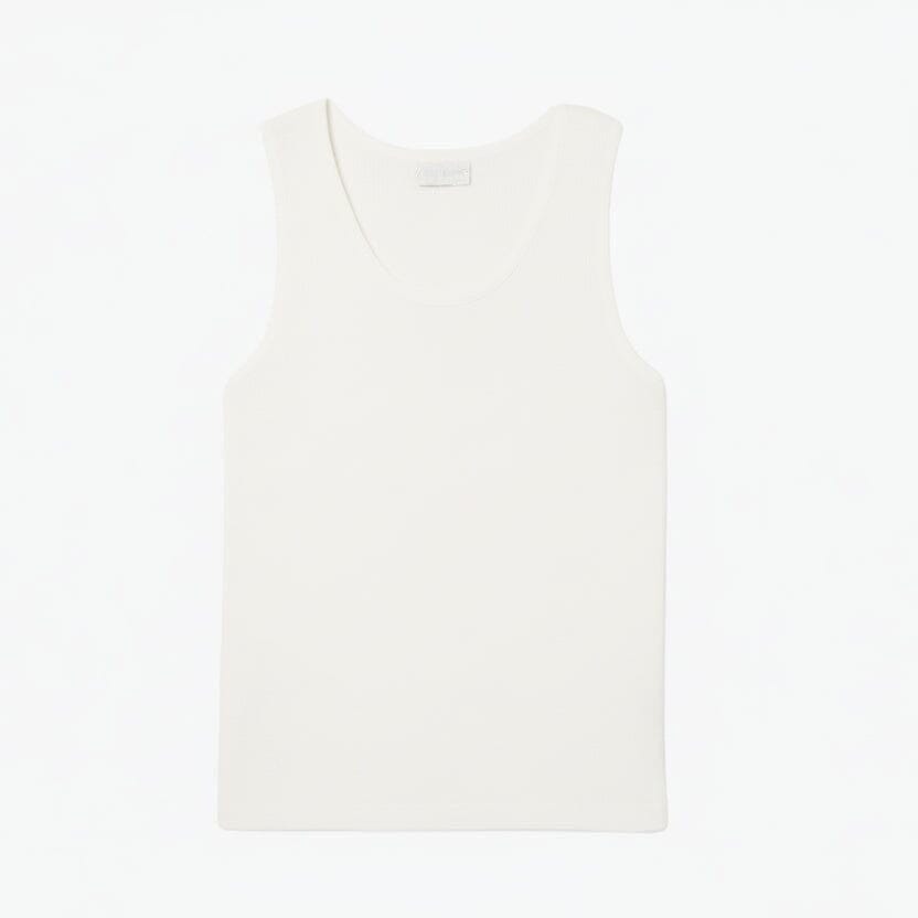 Men's Tank Top Slim Fit in Gerippter Cotton
