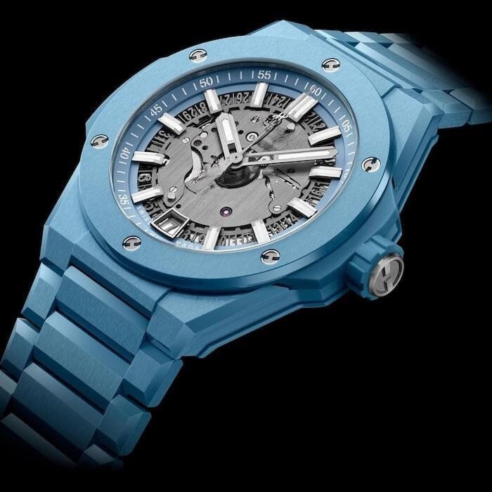 Integrated Time Only, Himmelblaue Ceramic, 42 Mm