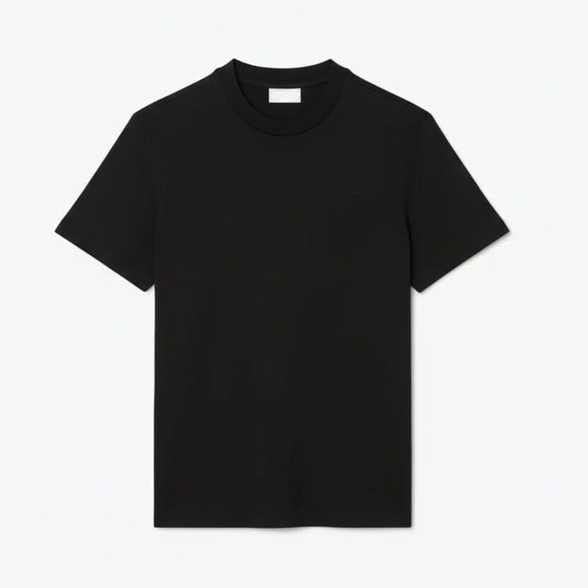 Jacquard Piqué T-SHIRT with Markenschriftzug