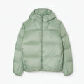 Short Water-Repellent Down Jacket with Hood