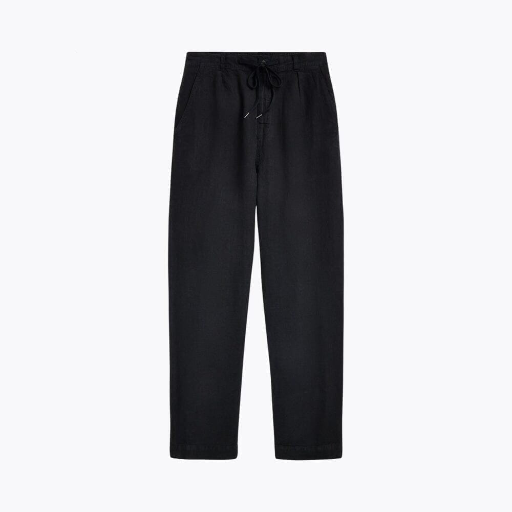 Lateef Relaxed Fit Linen-Trousers with Pleats
