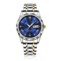 Luminous Steel 40mm Men's Watch - Waterproof | Stainless Steel