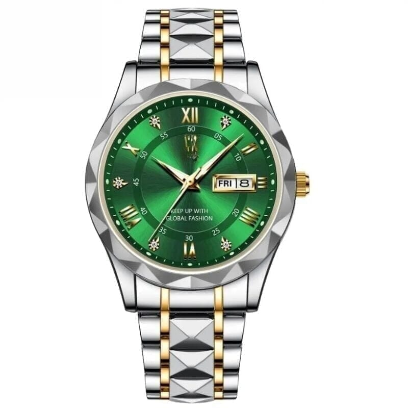Luminous Steel 40mm Men's Watch - Waterproof | Stainless Steel