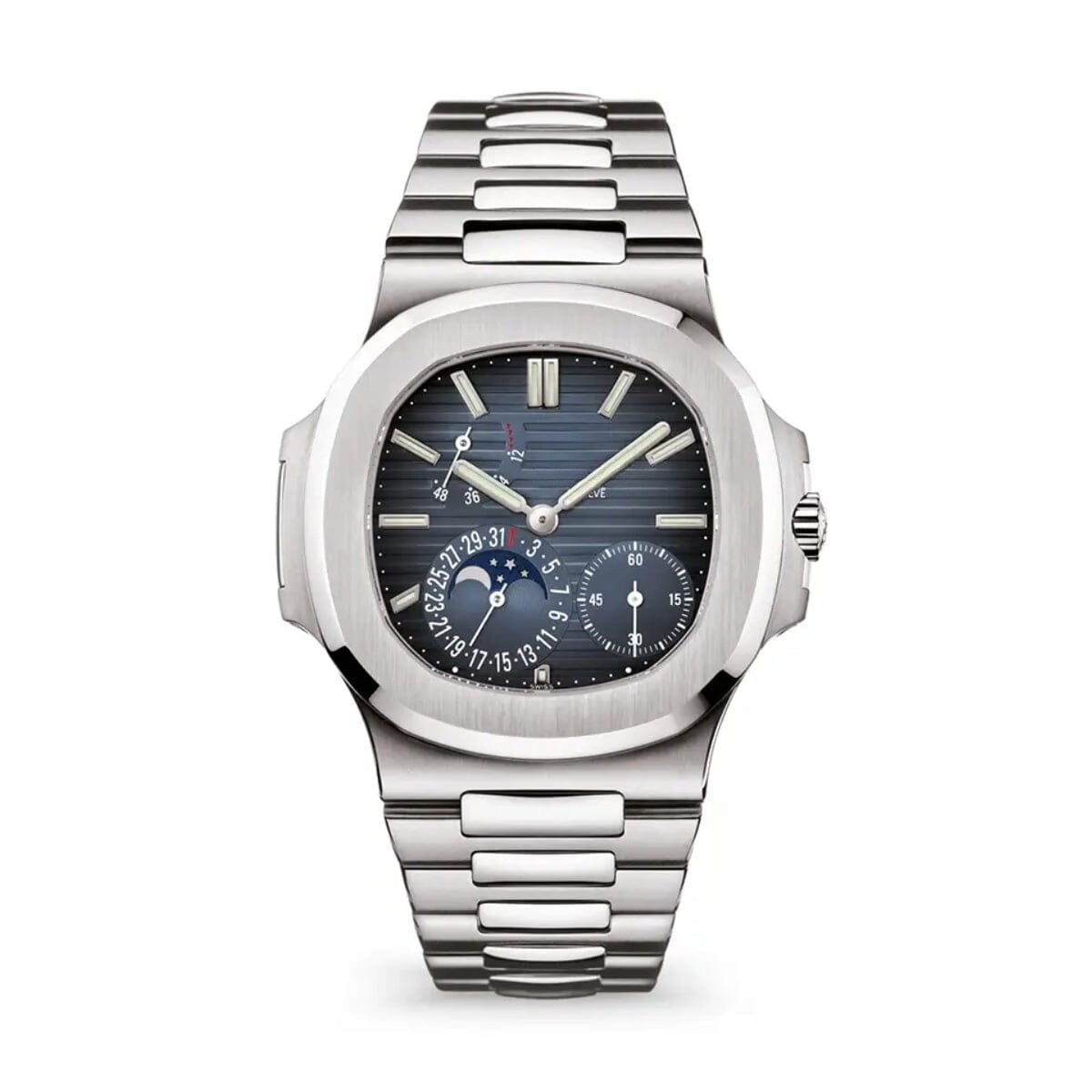 Nautilus Steel Blue Dial Mondphase 5712/1A-001