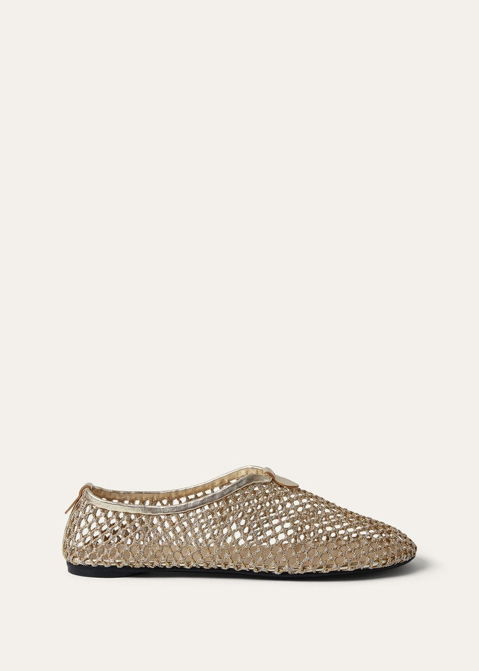 Flacher Slipper Floaty Women's - Rocher Gold/silver Dust
