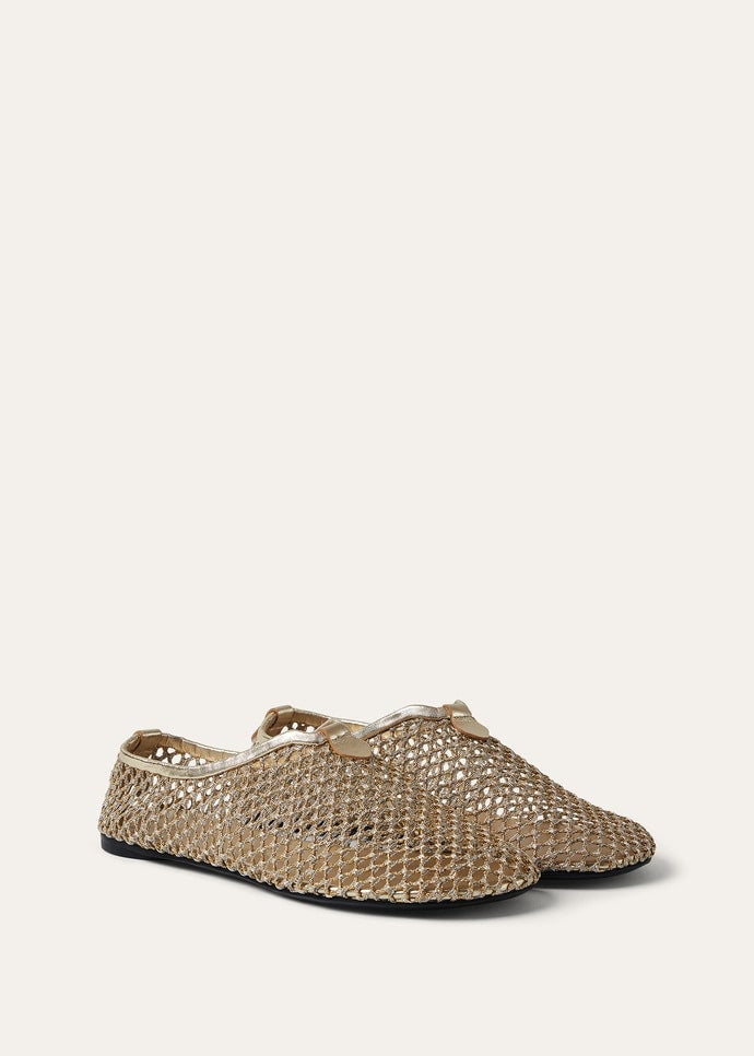 Flacher Slipper Floaty Women's - Rocher Gold/silver Dust