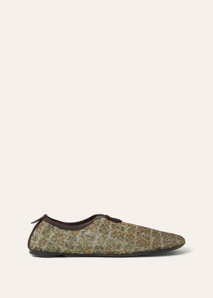 Flacher Slipper Floaty Women's - Light Olive/burnt Orange