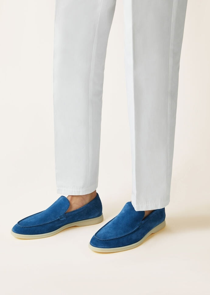 Moccasin Summer Walk - Cobalt Ink