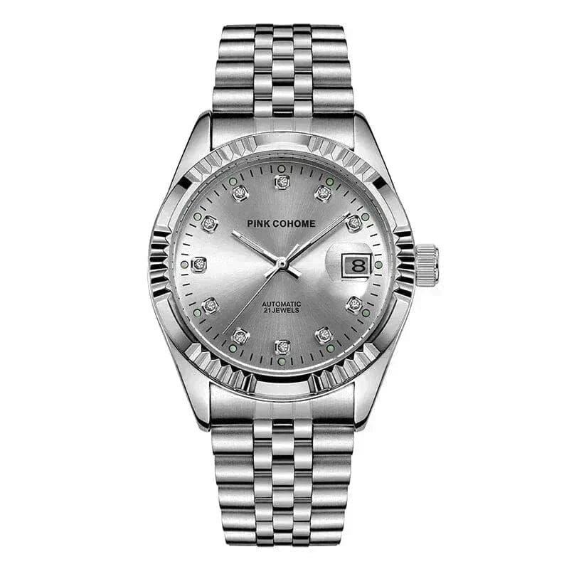 Pink Cohome Automatic Watch
