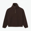 Polar-Fleece Sweatshirt with High Zip Collar