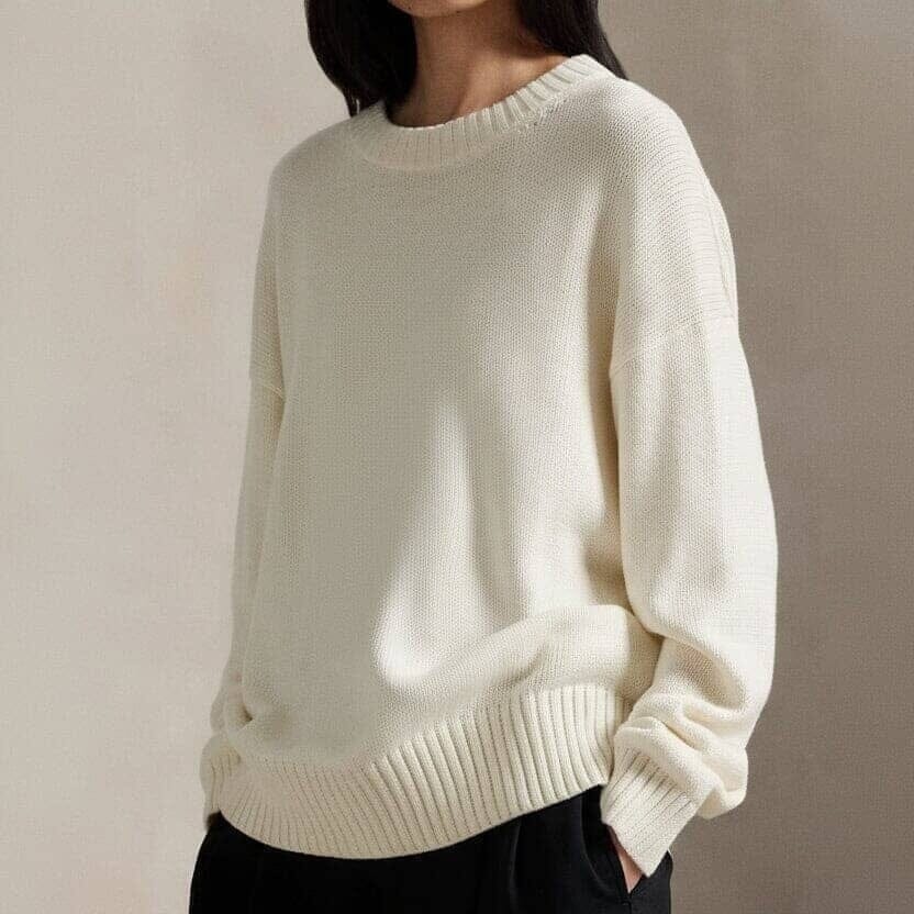 Polo Bear Cotton-Sweater with Crew Neck