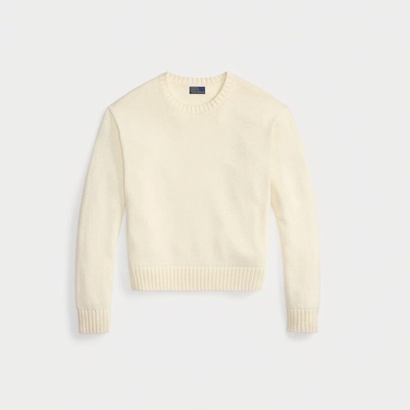 Polo Bear Cotton-Sweater with Crew Neck