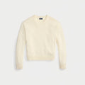 Polo Bear Cotton-Sweater with Crew Neck