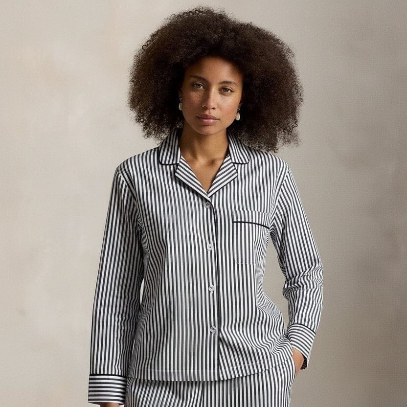 Polo Bear Cotton-Sateen Pyjama-Set