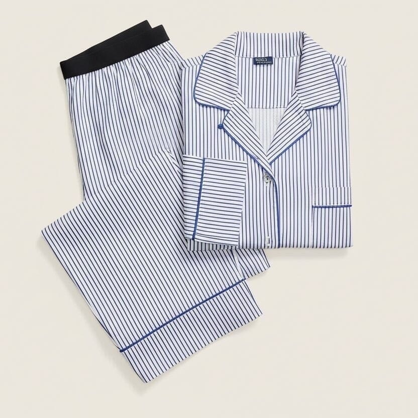 Polo Bear Cotton-Sateen Pyjama-Set