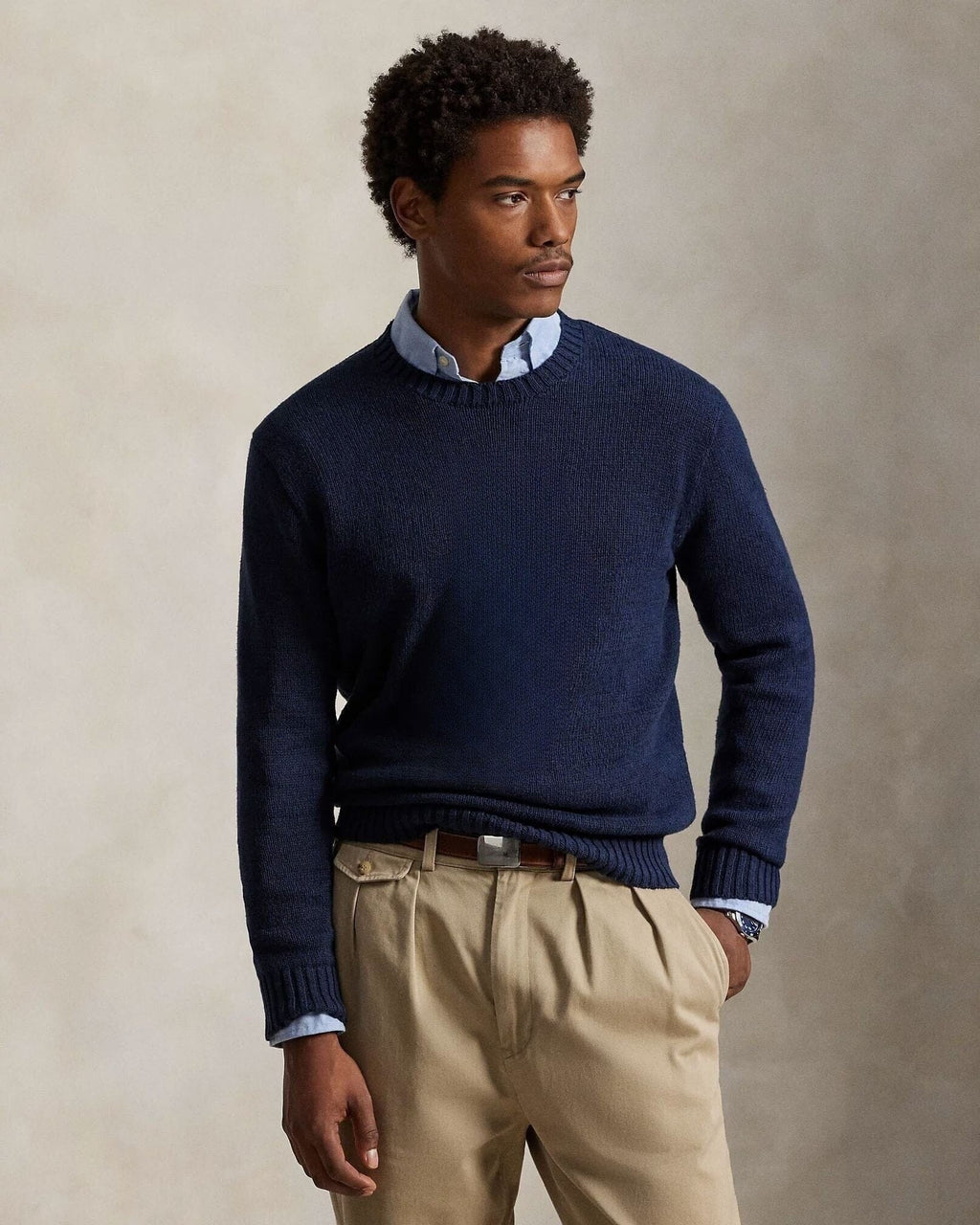 Polo Bear Cotton-Linen Sweater