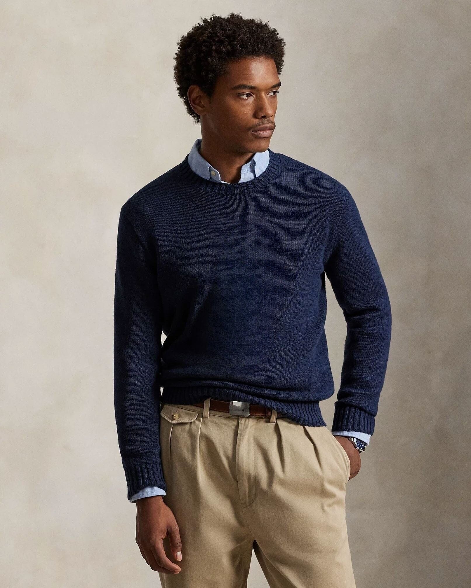 Polo Bear Cotton-Linen Sweater