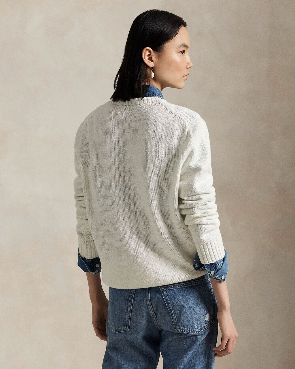 Polo Bear Cotton-Linen Sweater
