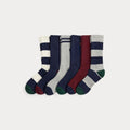 Polo Bear Cotton-Blend Crew Sock 6-Pack