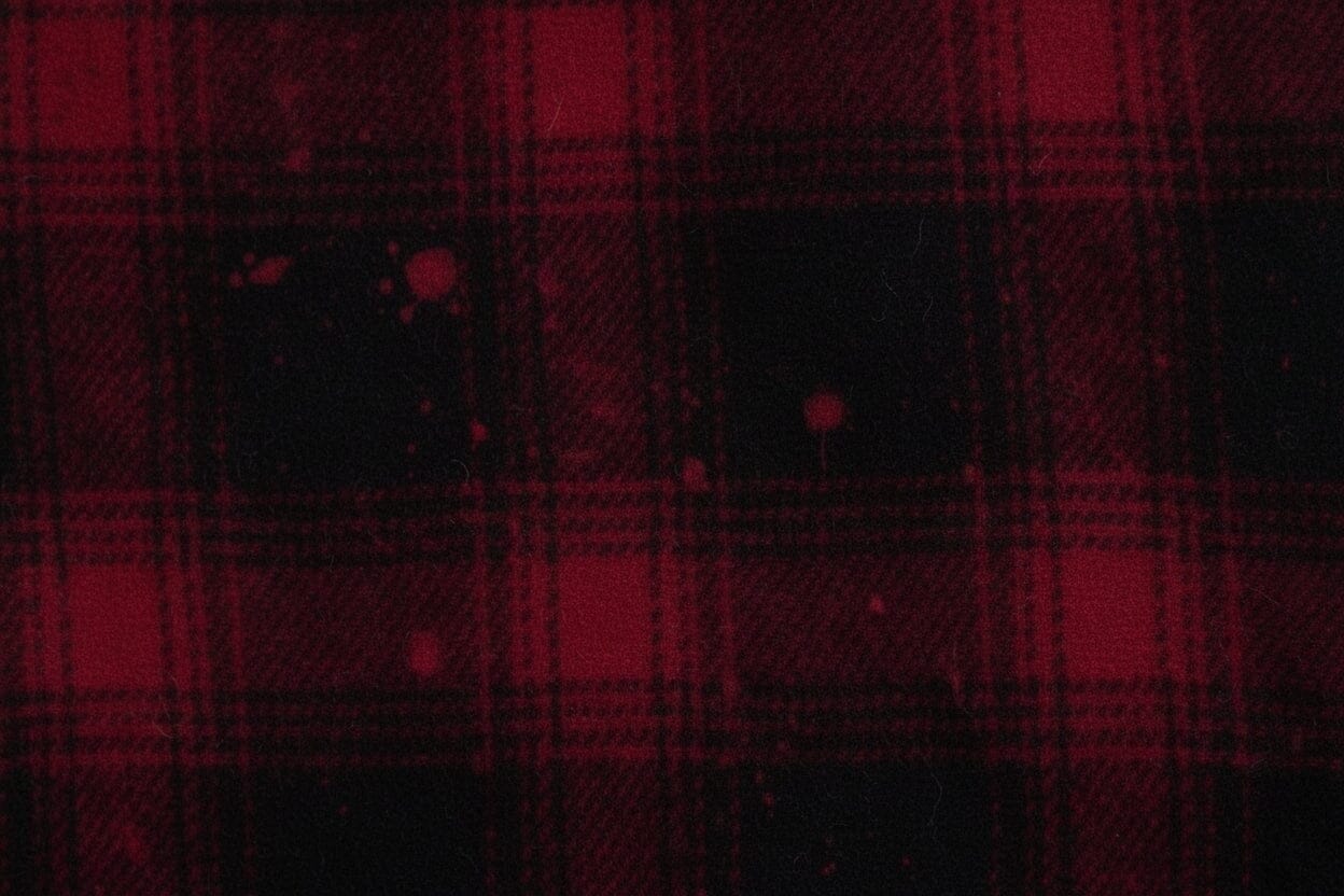 Polo Bear Wool Scarf with Check Pattern