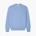 Sweater in Combed Wool with Crew Neck