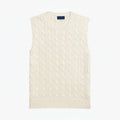 Pullunder in Cotton with Cable Knit