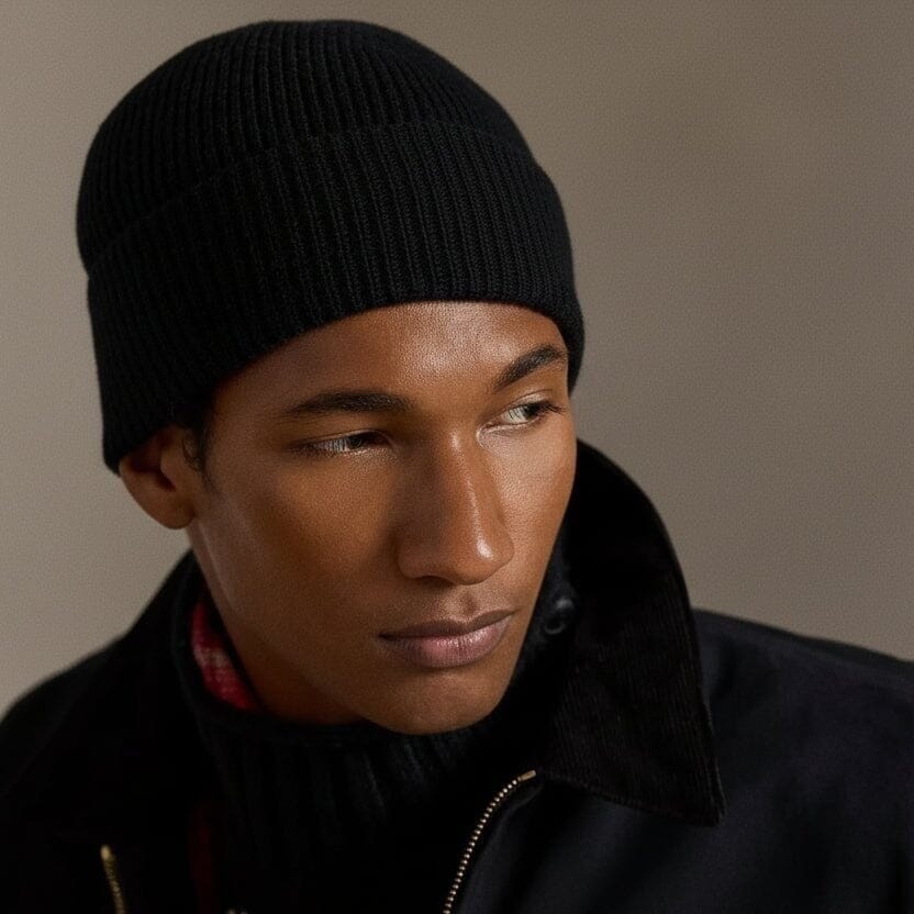 Ribbed Beanie with Polo Bear