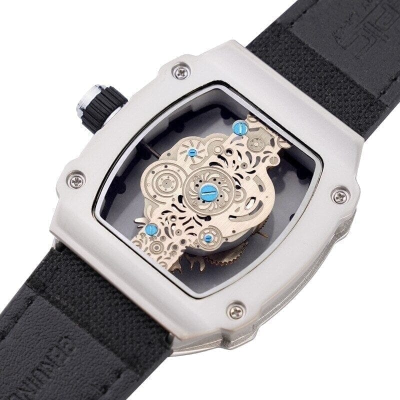 Skeleton Mech Men's-Watch with Skelett-Dial